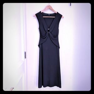 ⚡3/$20⚡ Banana Republic Black Gathered V-neck Dress